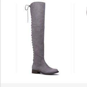 Shoedazzle Megan Boot in Grey